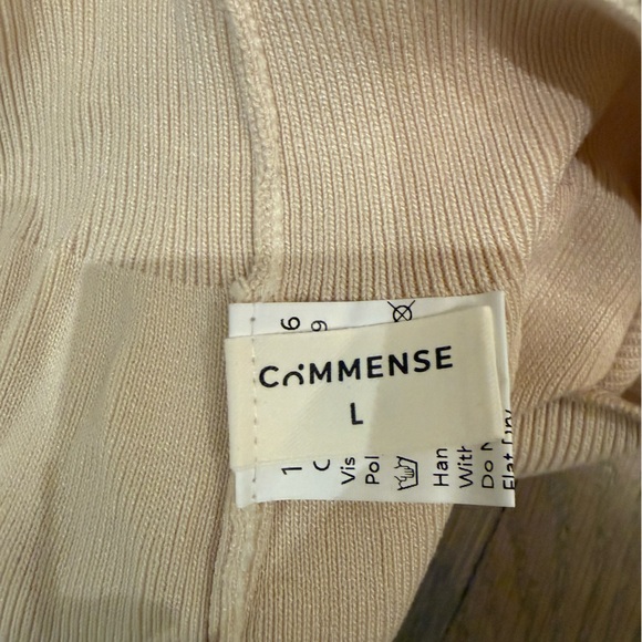 Commense Cream Ribbed Knit Top - Picture 5 of 9